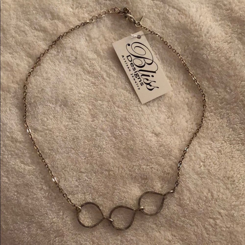 Argentium Silver Droplet Necklace